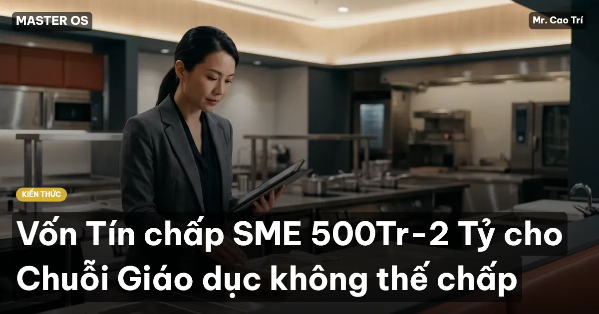 Vốn Tín chấp SME 500Tr-2 Tỷ cho Chuỗi Giáo dục không thế chấp
