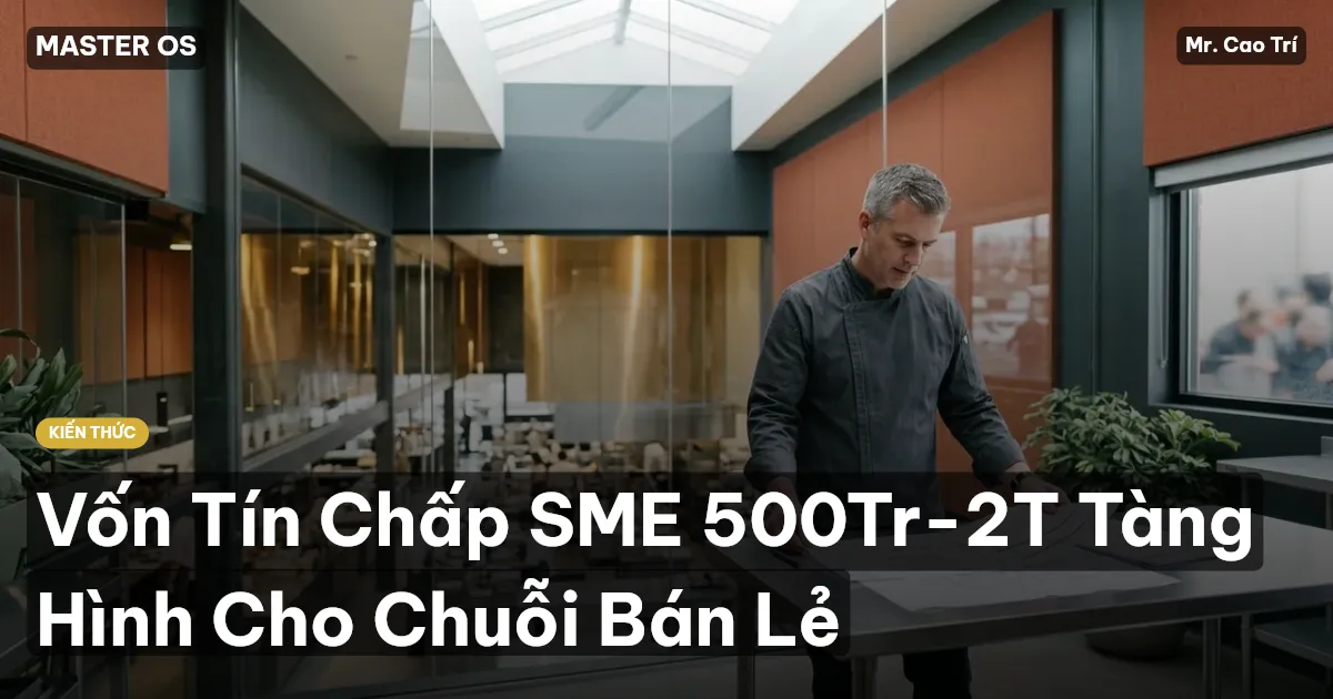 Vốn Tín Chấp SME 500Tr-2T Tàng Hình Cho Chuỗi Bán Lẻ