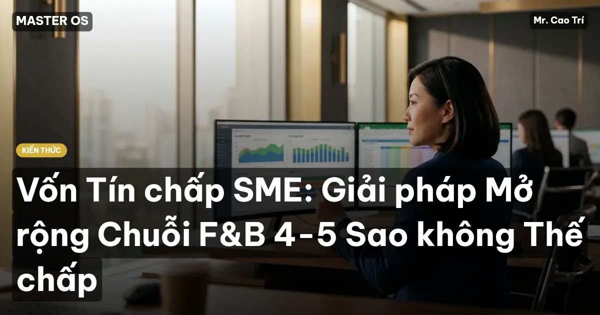 Vốn Tín chấp SME: Giải pháp Mở rộng Chuỗi F&B 4-5 Sao không Thế chấp
