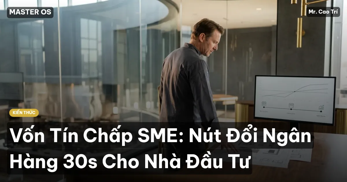 Vốn Tín Chấp SME: Nút Đổi Ngân Hàng 30s Cho Nhà Đầu Tư