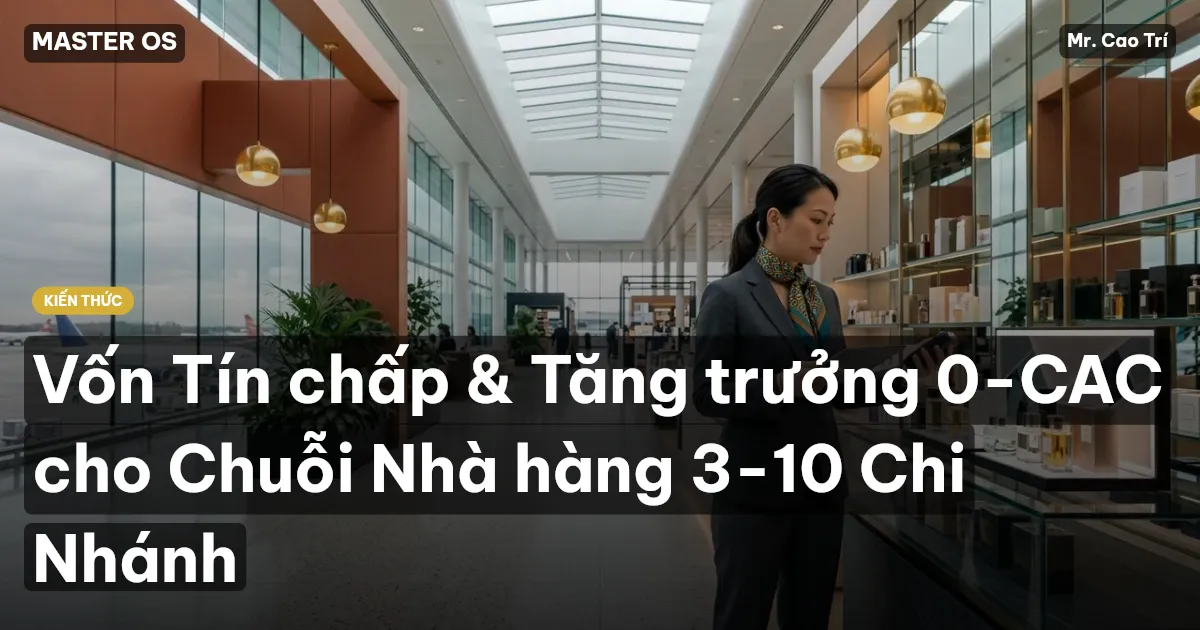 Vốn Tín chấp & Tăng trưởng 0-CAC cho Chuỗi Nhà hàng 3-10 Chi Nhánh