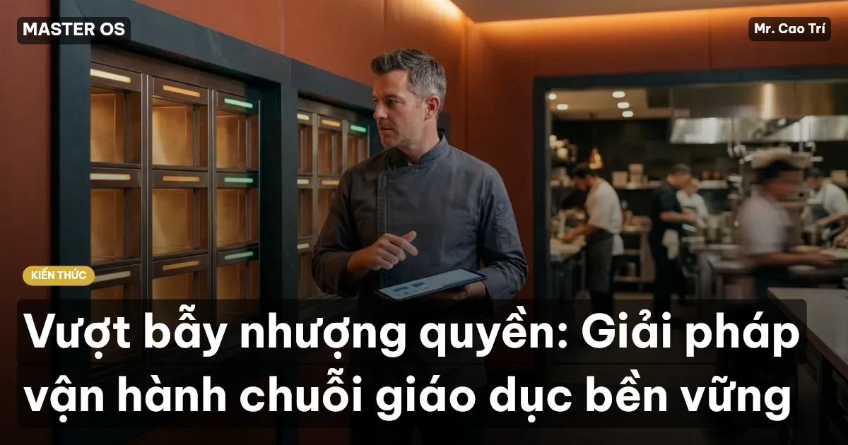 Vượt bẫy nhượng quyền: Giải pháp vận hành chuỗi giáo dục bền vững