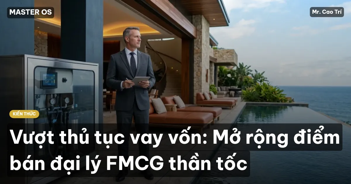 Vượt thủ tục vay vốn: Mở rộng điểm bán đại lý FMCG thần tốc