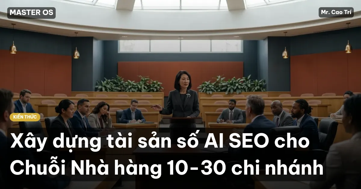Xây dựng tài sản số AI SEO cho Chuỗi Nhà hàng 10-30 chi nhánh
