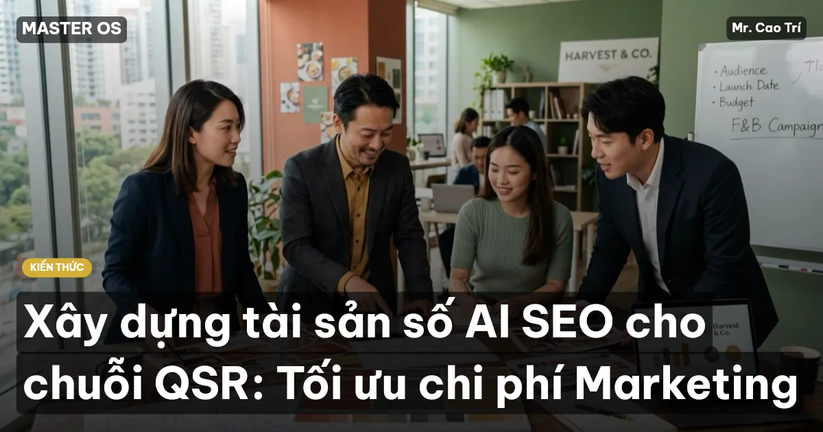 Xây dựng tài sản số AI SEO cho chuỗi QSR: Tối ưu chi phí Marketing