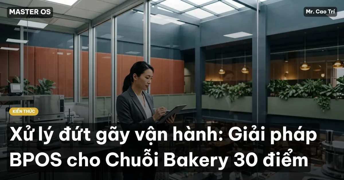 Xử lý đứt gãy vận hành: Giải pháp BPOS cho Chuỗi Bakery 30 điểm