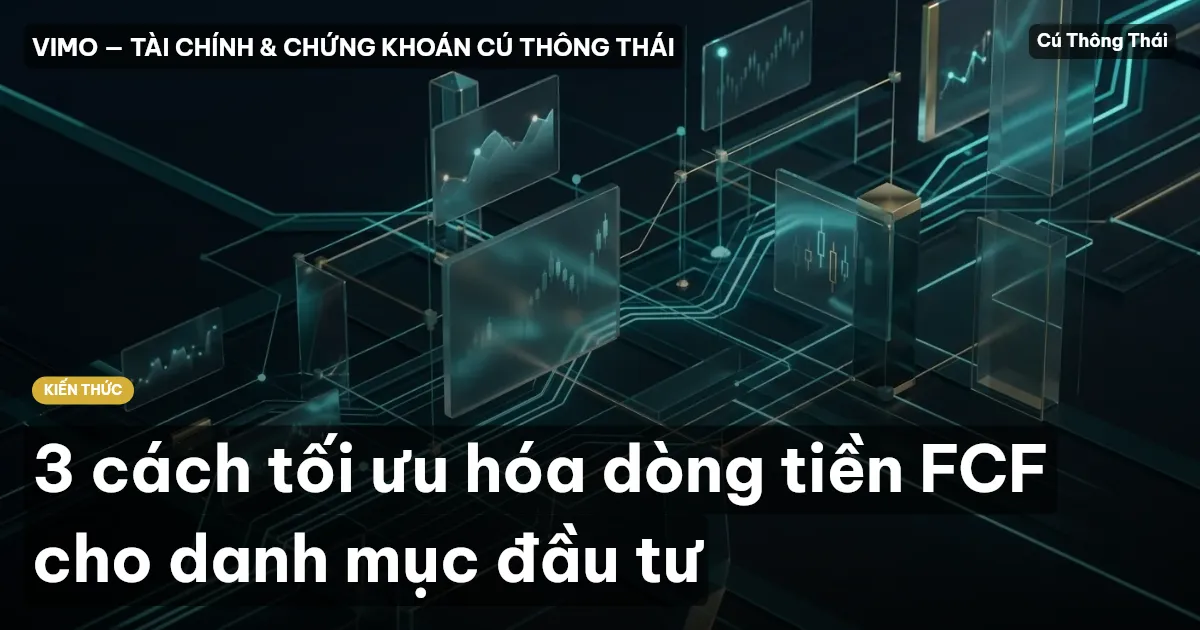 3 cách tối ưu hóa dòng tiền FCF cho danh mục đầu tư