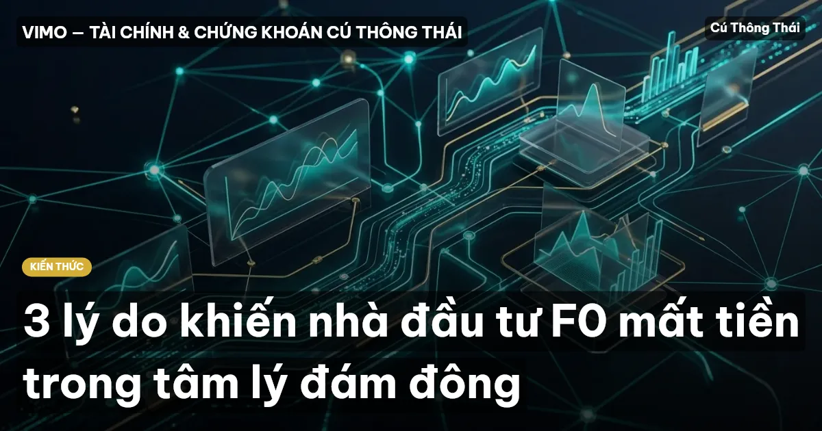 3 lý do khiến nhà đầu tư F0 mất tiền trong tâm lý đám đông