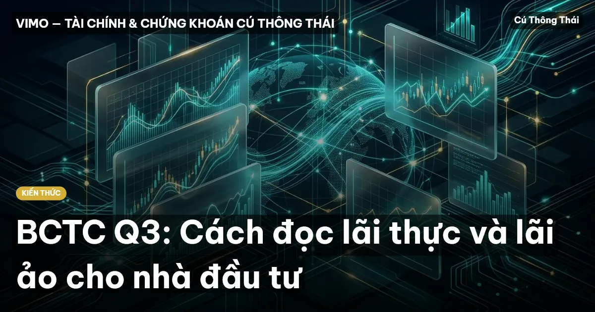 BCTC Q3: Cách đọc lãi thực và lãi ảo cho nhà đầu tư