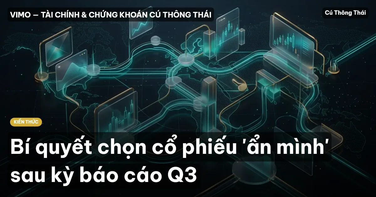 Bí quyết chọn cổ phiếu 'ẩn mình' sau kỳ báo cáo Q3