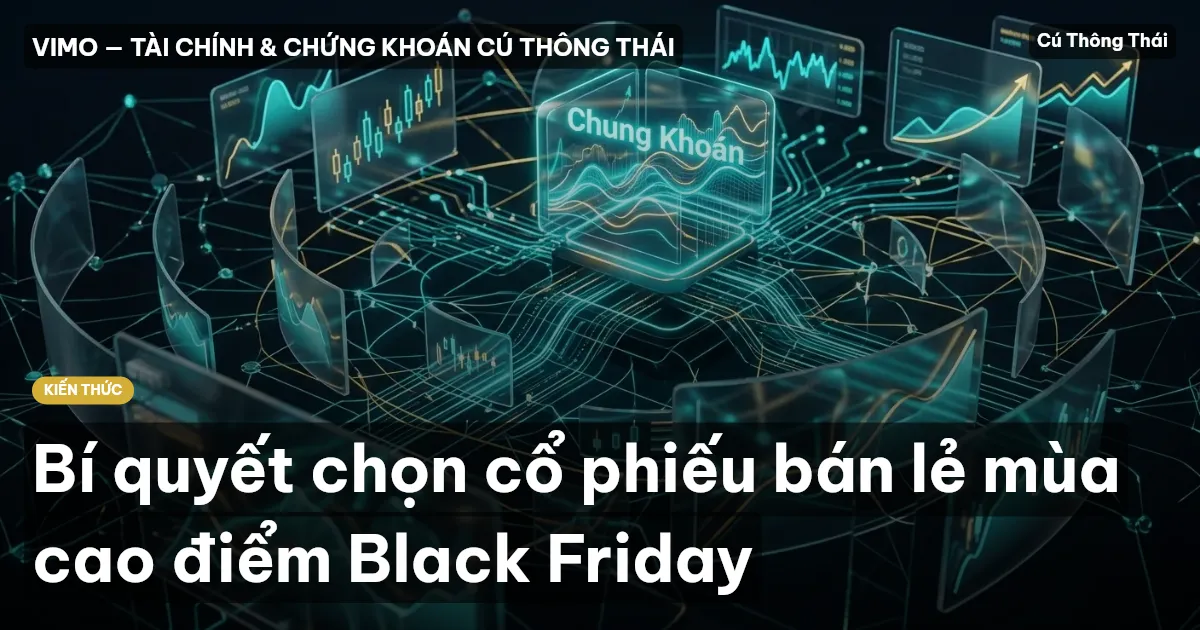 Bí quyết chọn cổ phiếu bán lẻ mùa cao điểm Black Friday