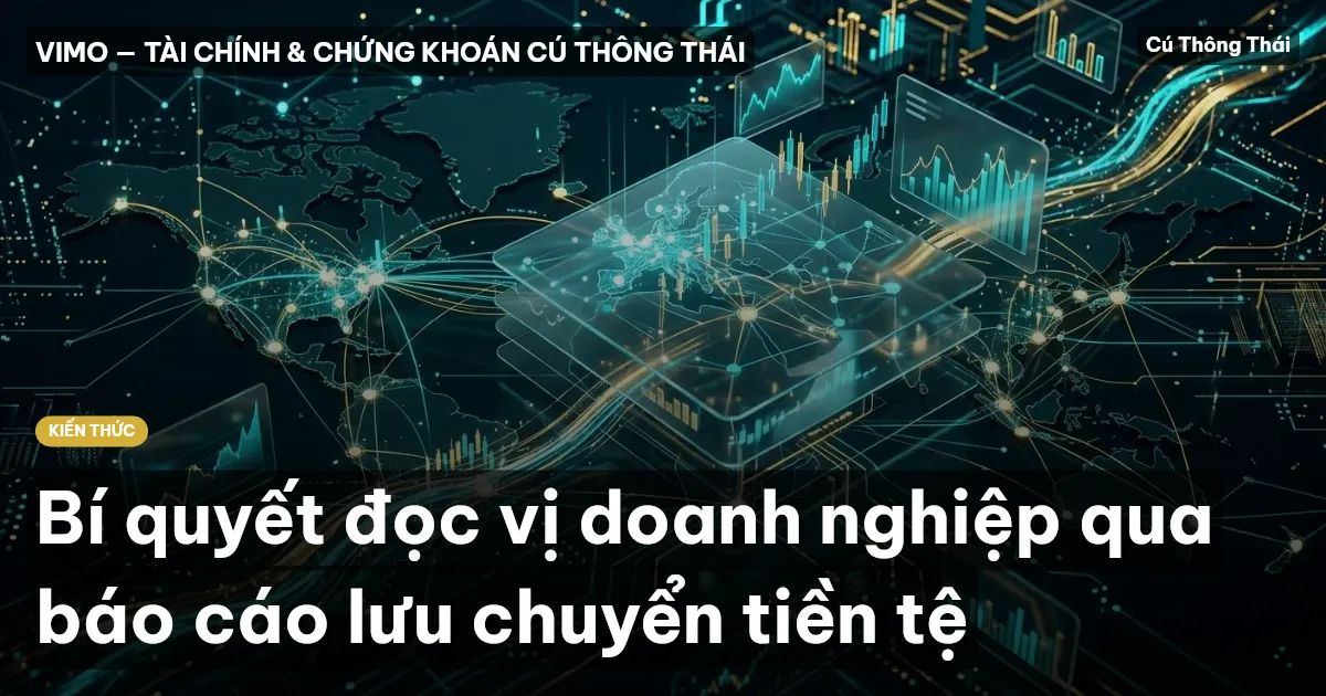 Bí quyết đọc vị doanh nghiệp qua báo cáo lưu chuyển tiền tệ