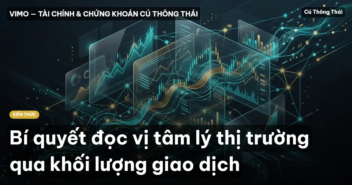 Bí quyết đọc vị tâm lý thị trường qua khối lượng giao dịch
