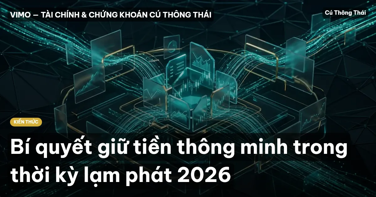 Bí quyết giữ tiền thông minh trong thời kỳ lạm phát 2026