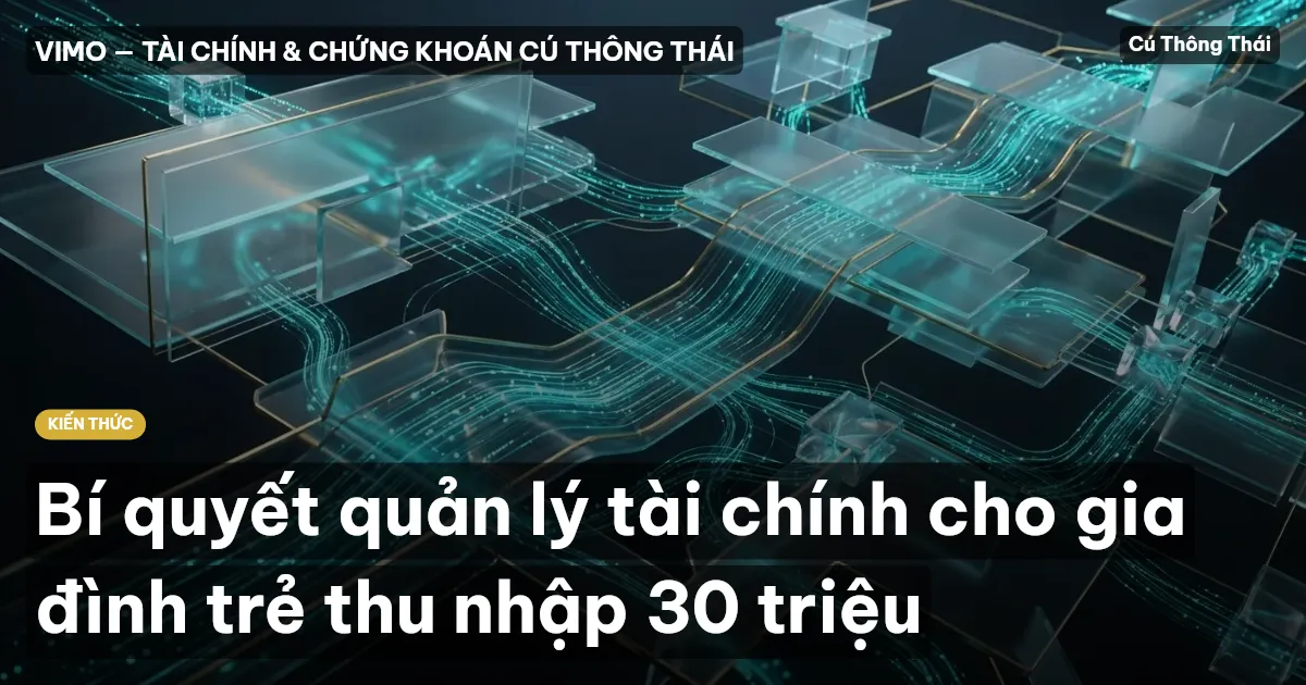 Bí quyết quản lý tài chính cho gia đình trẻ thu nhập 30 triệu
