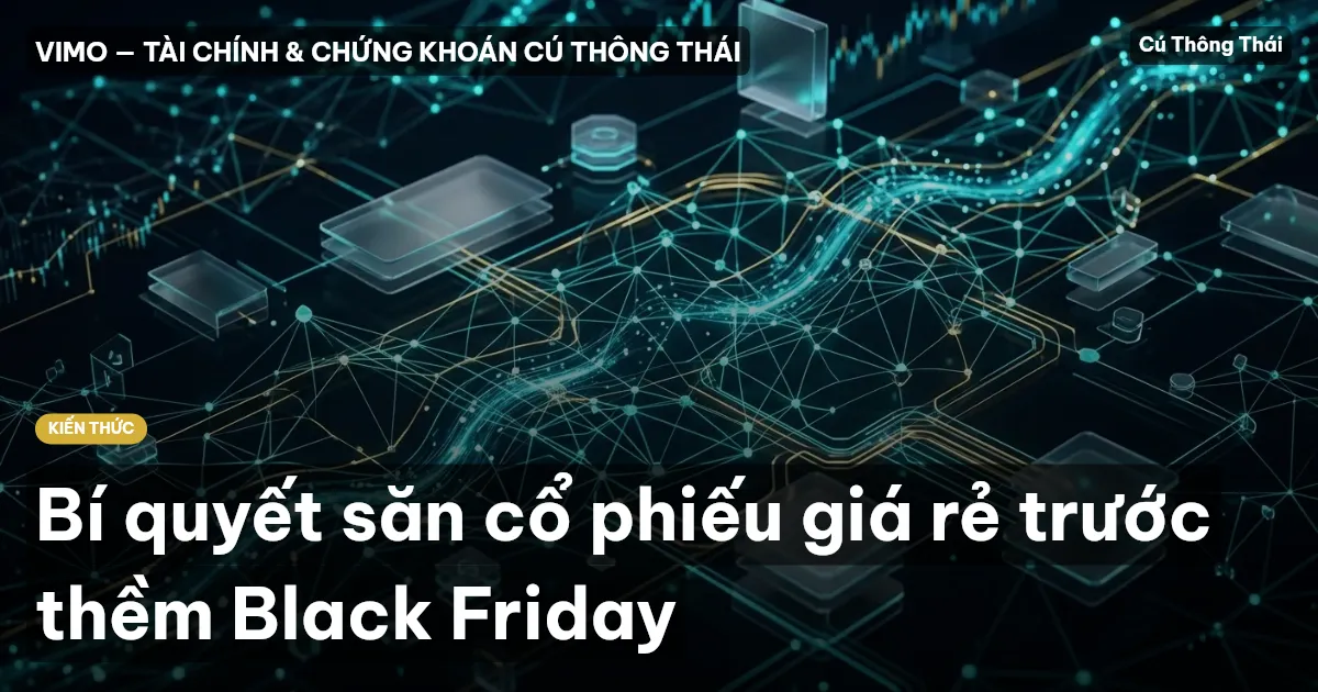 Bí quyết săn cổ phiếu giá rẻ trước thềm Black Friday