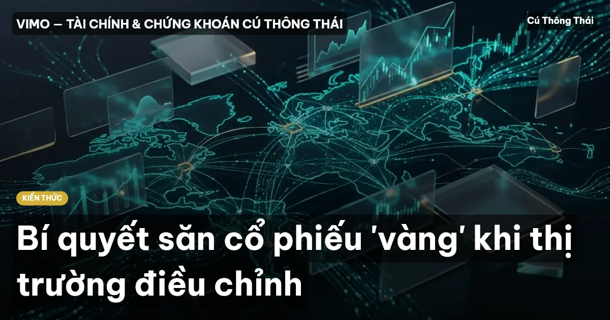 Bí quyết săn cổ phiếu 'vàng' khi thị trường điều chỉnh