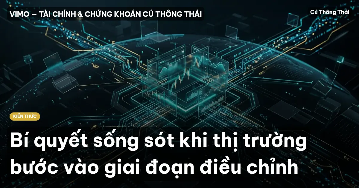 Bí quyết sống sót khi thị trường bước vào giai đoạn điều chỉnh