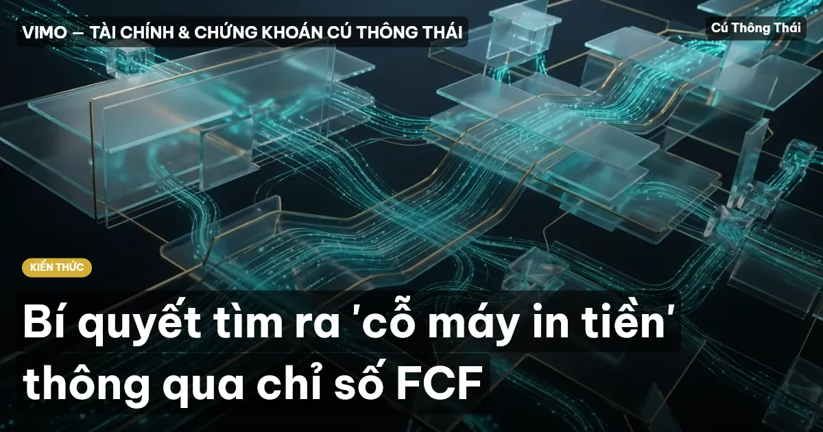 Bí quyết tìm ra 'cỗ máy in tiền' thông qua chỉ số FCF