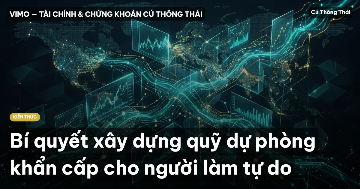 Bí quyết xây dựng quỹ dự phòng khẩn cấp cho người làm tự do