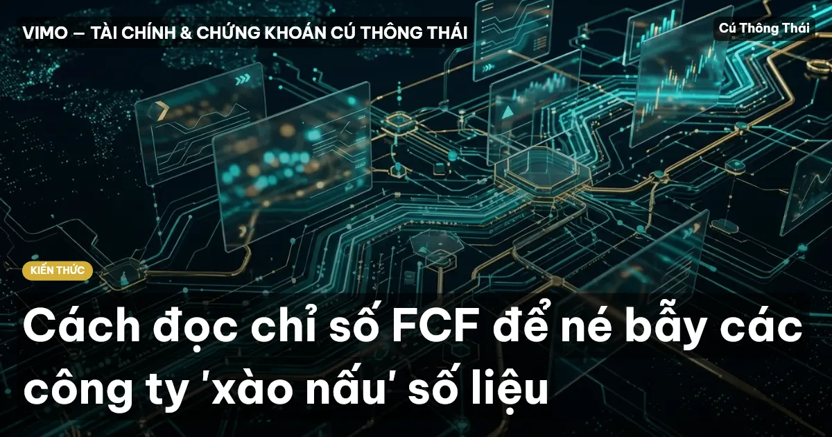 Cách đọc chỉ số FCF để né bẫy các công ty 'xào nấu' số liệu