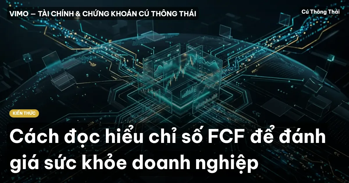 Cách đọc hiểu chỉ số FCF để đánh giá sức khỏe doanh nghiệp