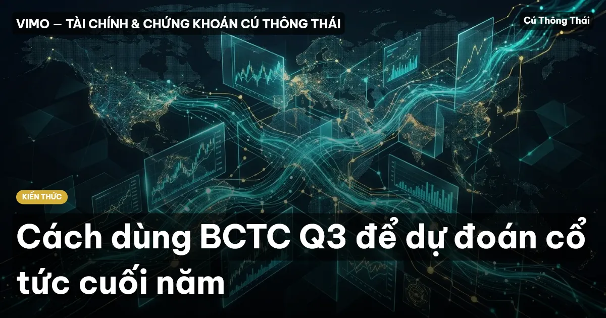 Cách dùng BCTC Q3 để dự đoán cổ tức cuối năm