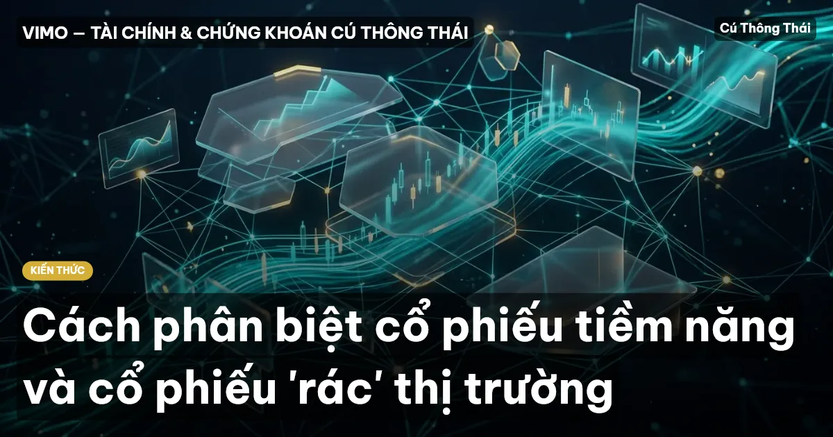 Cách phân biệt cổ phiếu tiềm năng và cổ phiếu 'rác' thị trường
