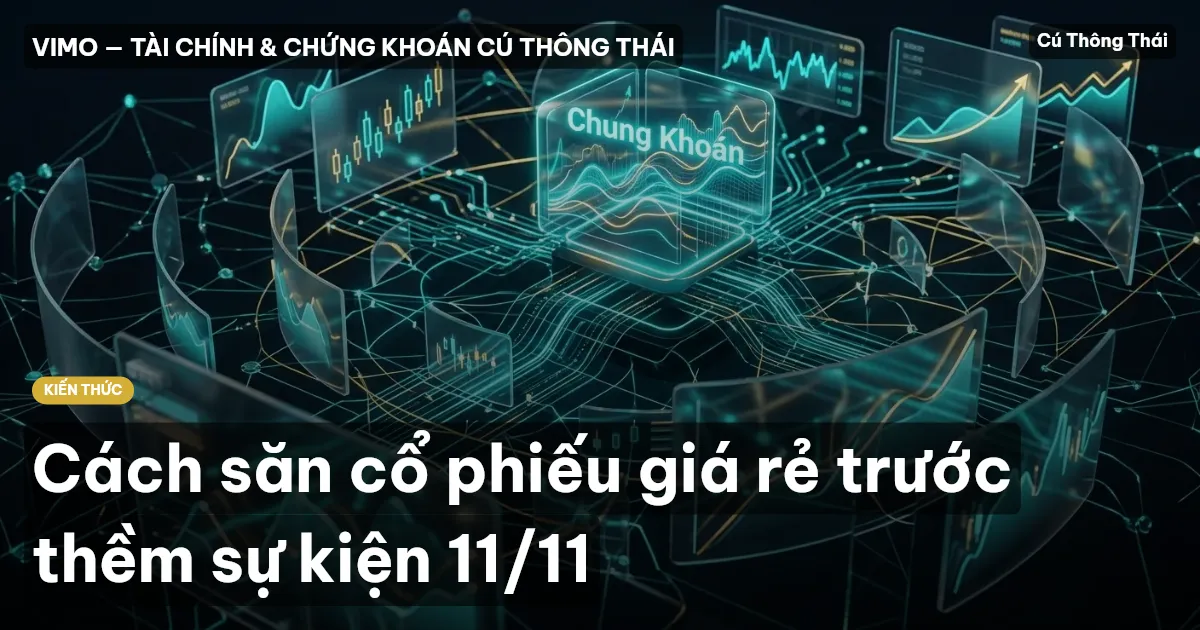 Cách săn cổ phiếu giá rẻ trước thềm sự kiện 11/11