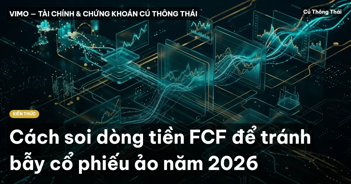 Cách soi dòng tiền FCF để tránh bẫy cổ phiếu ảo năm 2026