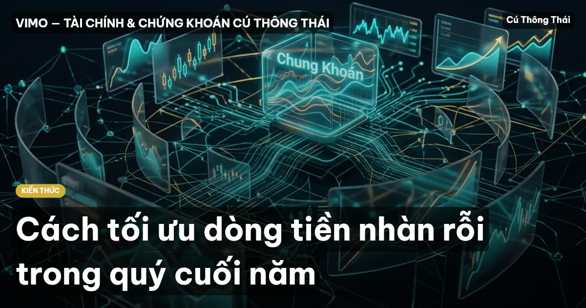 Cách tối ưu dòng tiền nhàn rỗi trong quý cuối năm