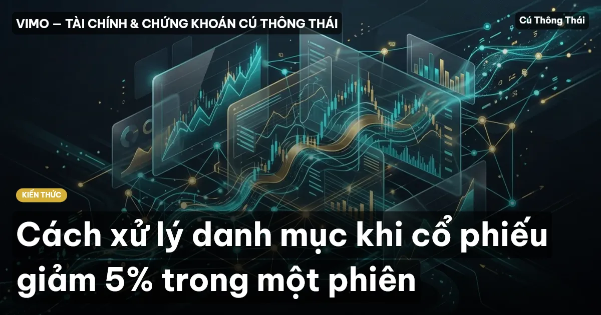 Cách xử lý danh mục khi cổ phiếu giảm 5% trong một phiên