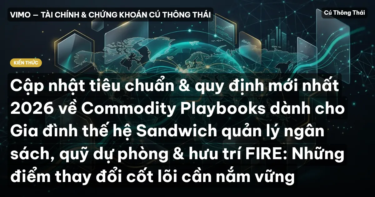 Cập nhật tiêu chuẩn & quy định mới nhất 2026 về Commodity Playbooks dành cho Gia đình thế hệ Sandwich quản lý ngân sách, quỹ dự phòng & hưu trí FIRE: Những điểm thay đổi cốt lõi cần nắm vững