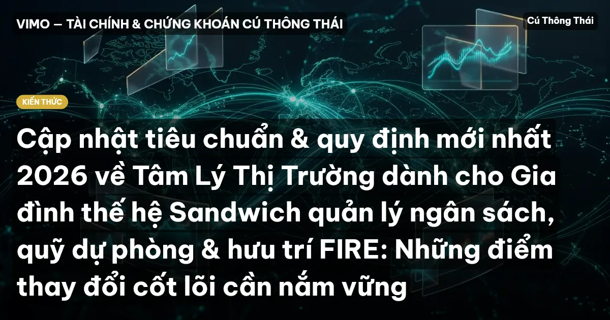 Cập nhật tiêu chuẩn & quy định mới nhất 2026 về Tâm Lý Thị Trường dành cho Gia đình thế hệ Sandwich quản lý ngân sách, quỹ dự phòng & hưu trí FIRE: Những điểm thay đổi cốt lõi cần nắm vững