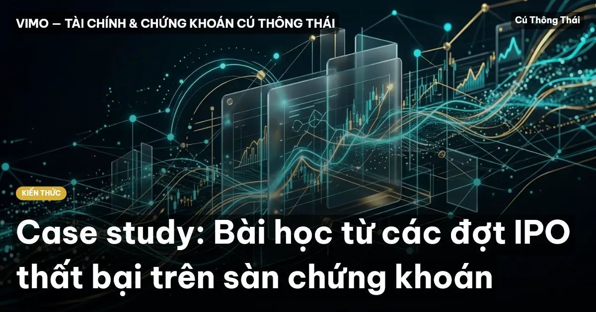 Case study: Bài học từ các đợt IPO thất bại trên sàn chứng khoán