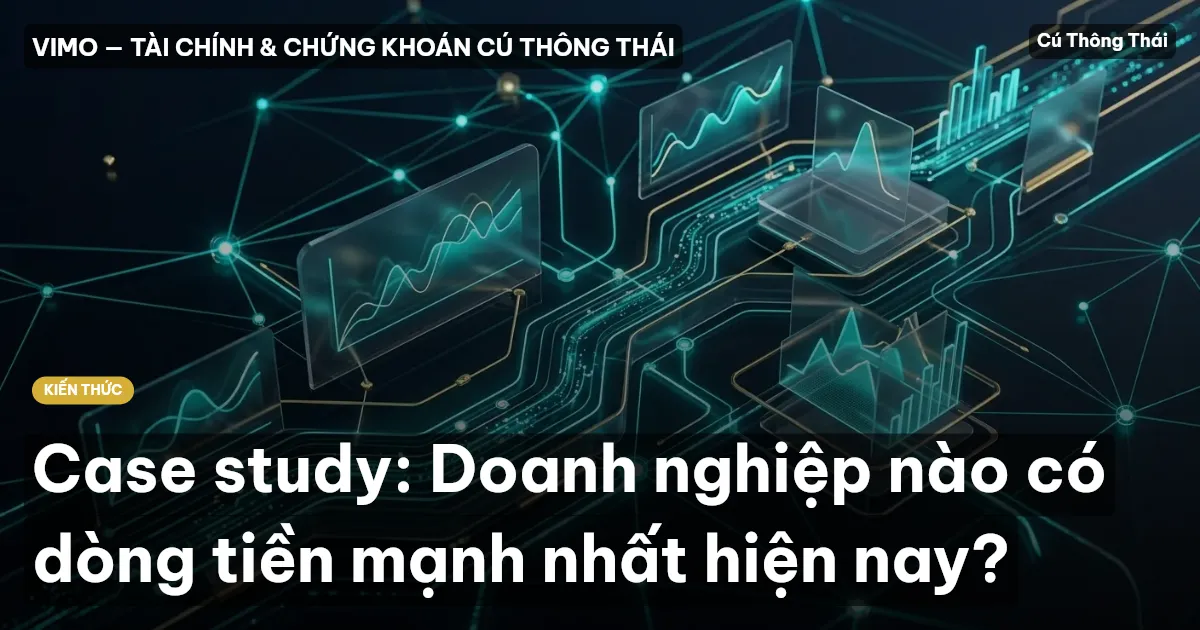 Case study: Doanh nghiệp nào có dòng tiền mạnh nhất hiện nay?