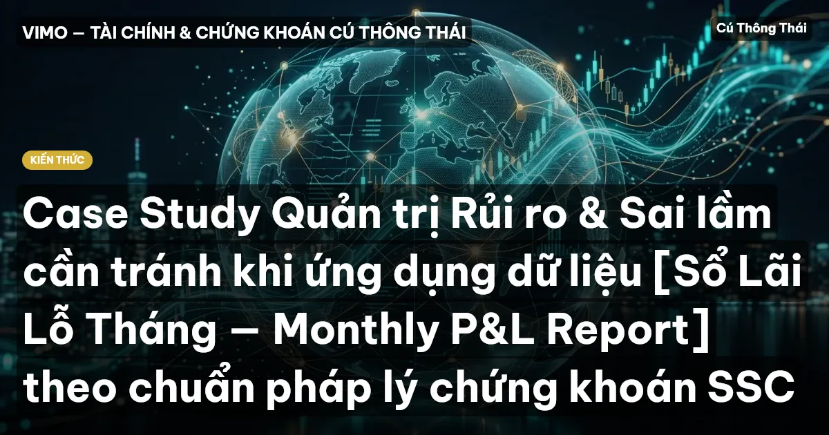 Case Study Quản trị Rủi ro & Sai lầm cần tránh khi ứng dụng dữ liệu [Sổ Lãi Lỗ Tháng — Monthly P&L Report] theo chuẩn pháp lý chứng khoán SSC