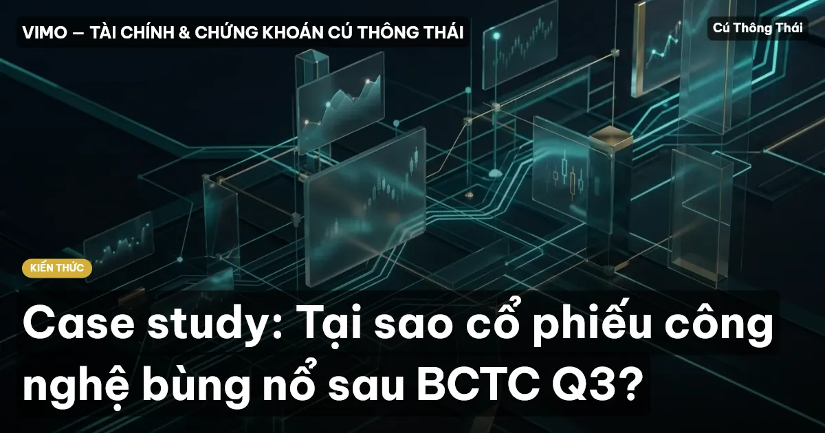 Case study: Tại sao cổ phiếu công nghệ bùng nổ sau BCTC Q3?