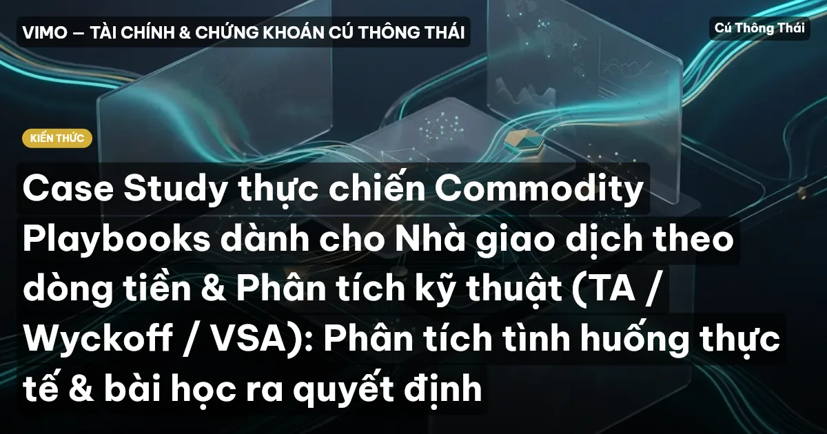 Case Study thực chiến Commodity Playbooks dành cho Nhà giao dịch theo dòng tiền & Phân tích kỹ thuật (TA / Wyckoff / VSA): Phân tích tình huống thực tế & bài học ra quyết định