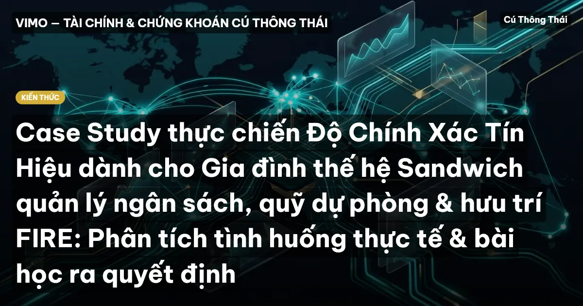 Case Study thực chiến Độ Chính Xác Tín Hiệu dành cho Gia đình thế hệ Sandwich quản lý ngân sách, quỹ dự phòng & hưu trí FIRE: Phân tích tình huống thực tế & bài học ra quyết định