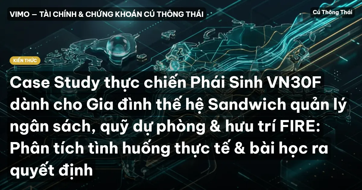 Case Study thực chiến Phái Sinh VN30F dành cho Gia đình thế hệ Sandwich quản lý ngân sách, quỹ dự phòng & hưu trí FIRE: Phân tích tình huống thực tế & bài học ra quyết định