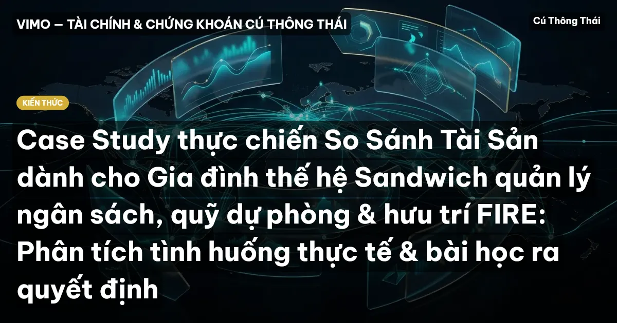 Case Study thực chiến So Sánh Tài Sản dành cho Gia đình thế hệ Sandwich quản lý ngân sách, quỹ dự phòng & hưu trí FIRE: Phân tích tình huống thực tế & bài học ra quyết định