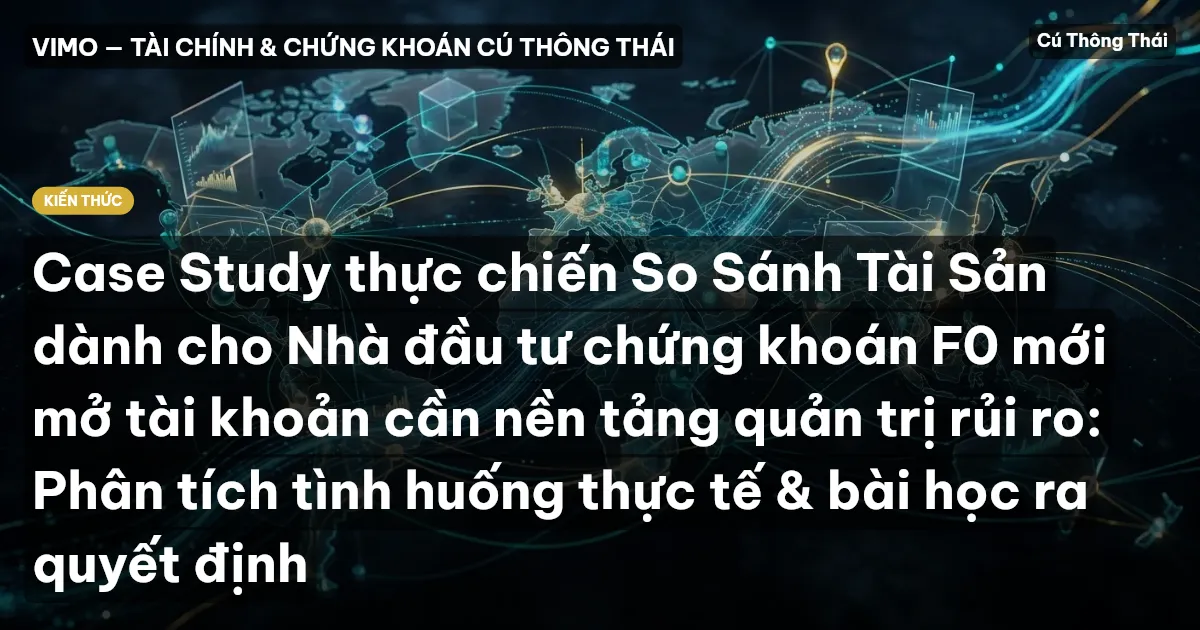 Case Study thực chiến So Sánh Tài Sản dành cho Nhà đầu tư chứng khoán F0 mới mở tài khoản cần nền tảng quản trị rủi ro: Phân tích tình huống thực tế & bài học ra quyết định