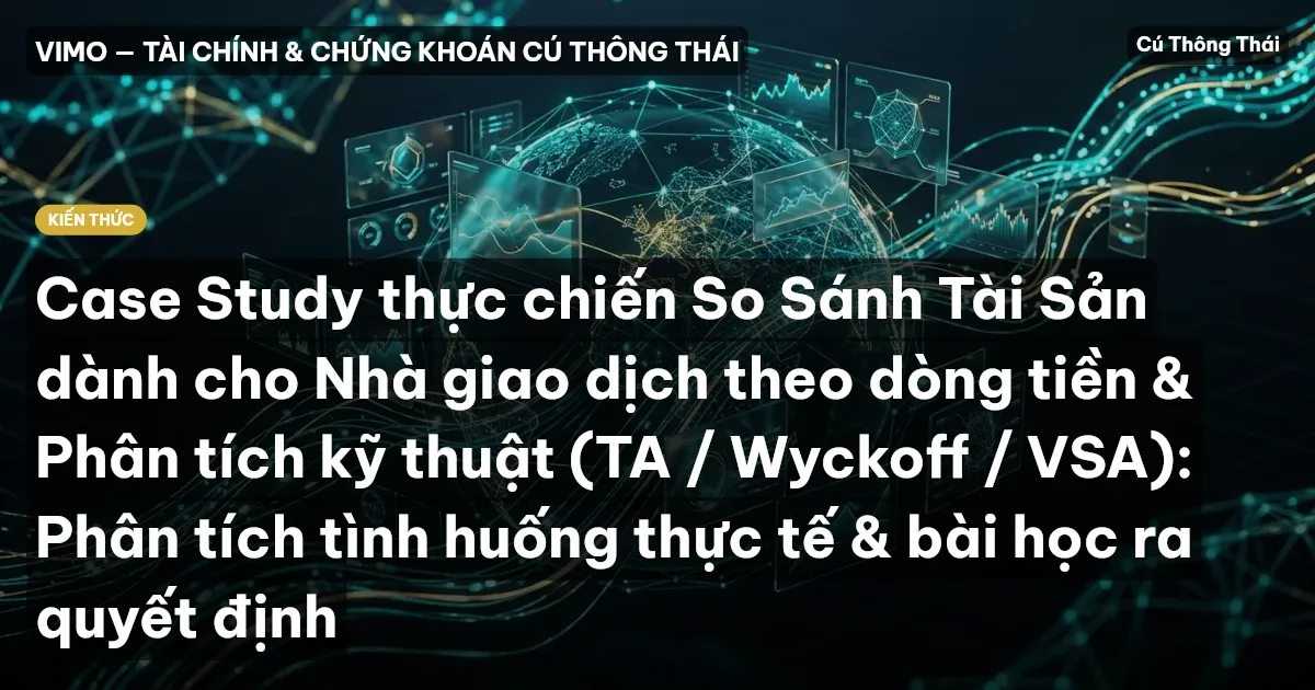 Case Study thực chiến So Sánh Tài Sản dành cho Nhà giao dịch theo dòng tiền & Phân tích kỹ thuật (TA / Wyckoff / VSA): Phân tích tình huống thực tế & bài học ra quyết định