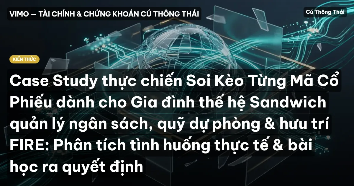 Case Study thực chiến Soi Kèo Từng Mã Cổ Phiếu dành cho Gia đình thế hệ Sandwich quản lý ngân sách, quỹ dự phòng & hưu trí FIRE: Phân tích tình huống thực tế & bài học ra quyết định