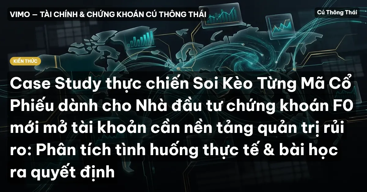 Case Study thực chiến Soi Kèo Từng Mã Cổ Phiếu dành cho Nhà đầu tư chứng khoán F0 mới mở tài khoản cần nền tảng quản trị rủi ro: Phân tích tình huống thực tế & bài học ra quyết định