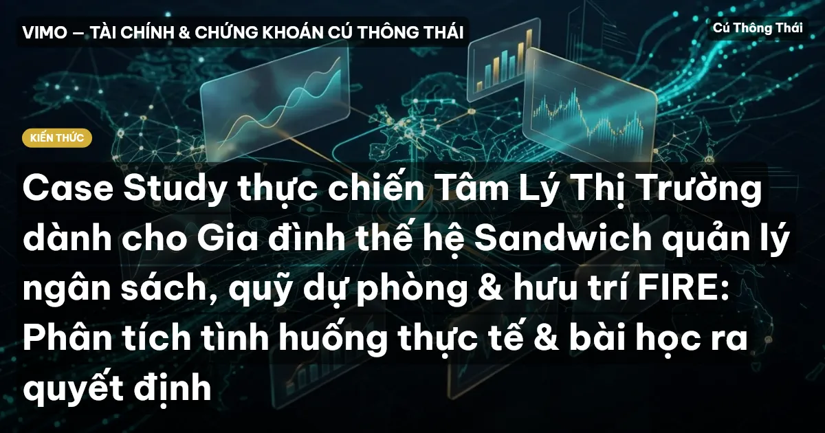 Case Study thực chiến Tâm Lý Thị Trường dành cho Gia đình thế hệ Sandwich quản lý ngân sách, quỹ dự phòng & hưu trí FIRE: Phân tích tình huống thực tế & bài học ra quyết định