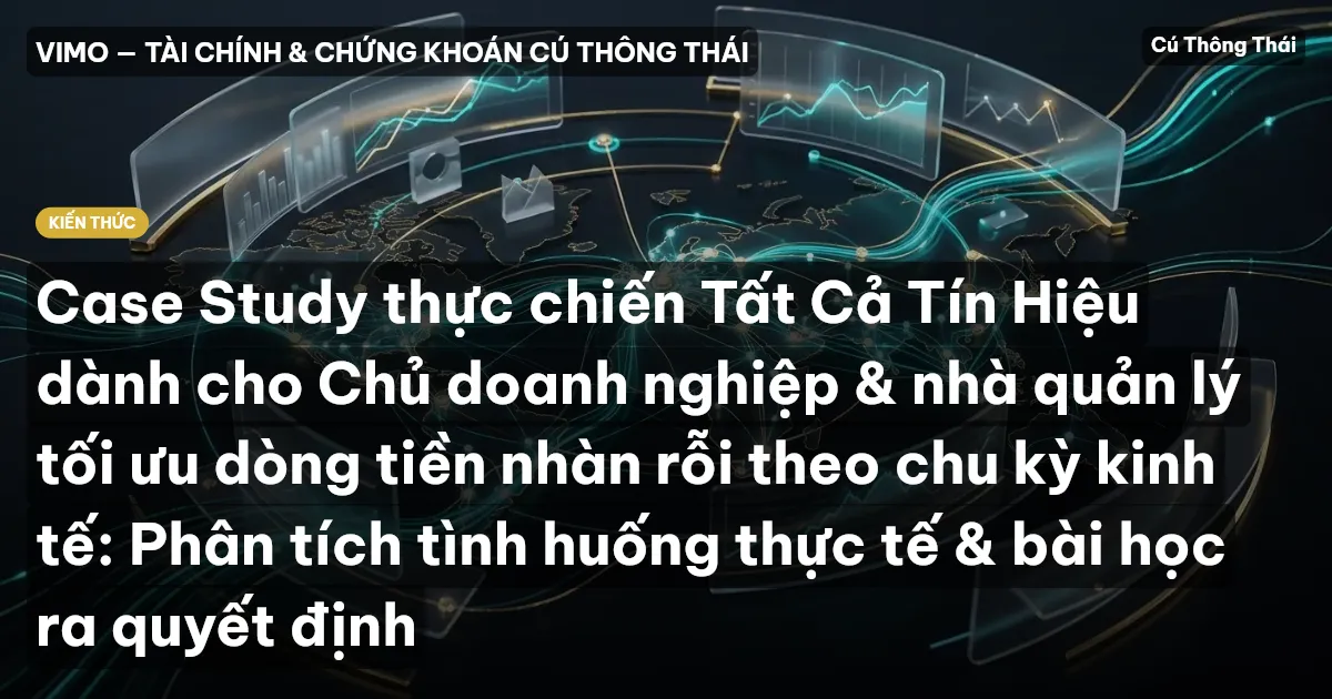 Case Study thực chiến Tất Cả Tín Hiệu dành cho Chủ doanh nghiệp & nhà quản lý tối ưu dòng tiền nhàn rỗi theo chu kỳ kinh tế: Phân tích tình huống thực tế & bài học ra quyết định
