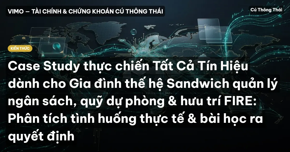 Case Study thực chiến Tất Cả Tín Hiệu dành cho Gia đình thế hệ Sandwich quản lý ngân sách, quỹ dự phòng & hưu trí FIRE: Phân tích tình huống thực tế & bài học ra quyết định
