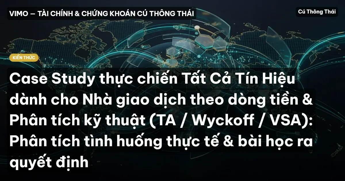 Case Study thực chiến Tất Cả Tín Hiệu dành cho Nhà giao dịch theo dòng tiền & Phân tích kỹ thuật (TA / Wyckoff / VSA): Phân tích tình huống thực tế & bài học ra quyết định